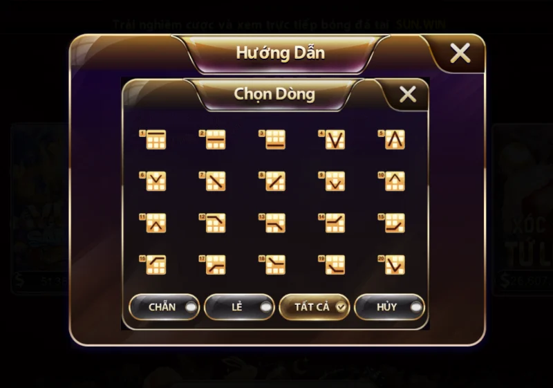 Các tính năng có trong mini game kim cương Sunwin